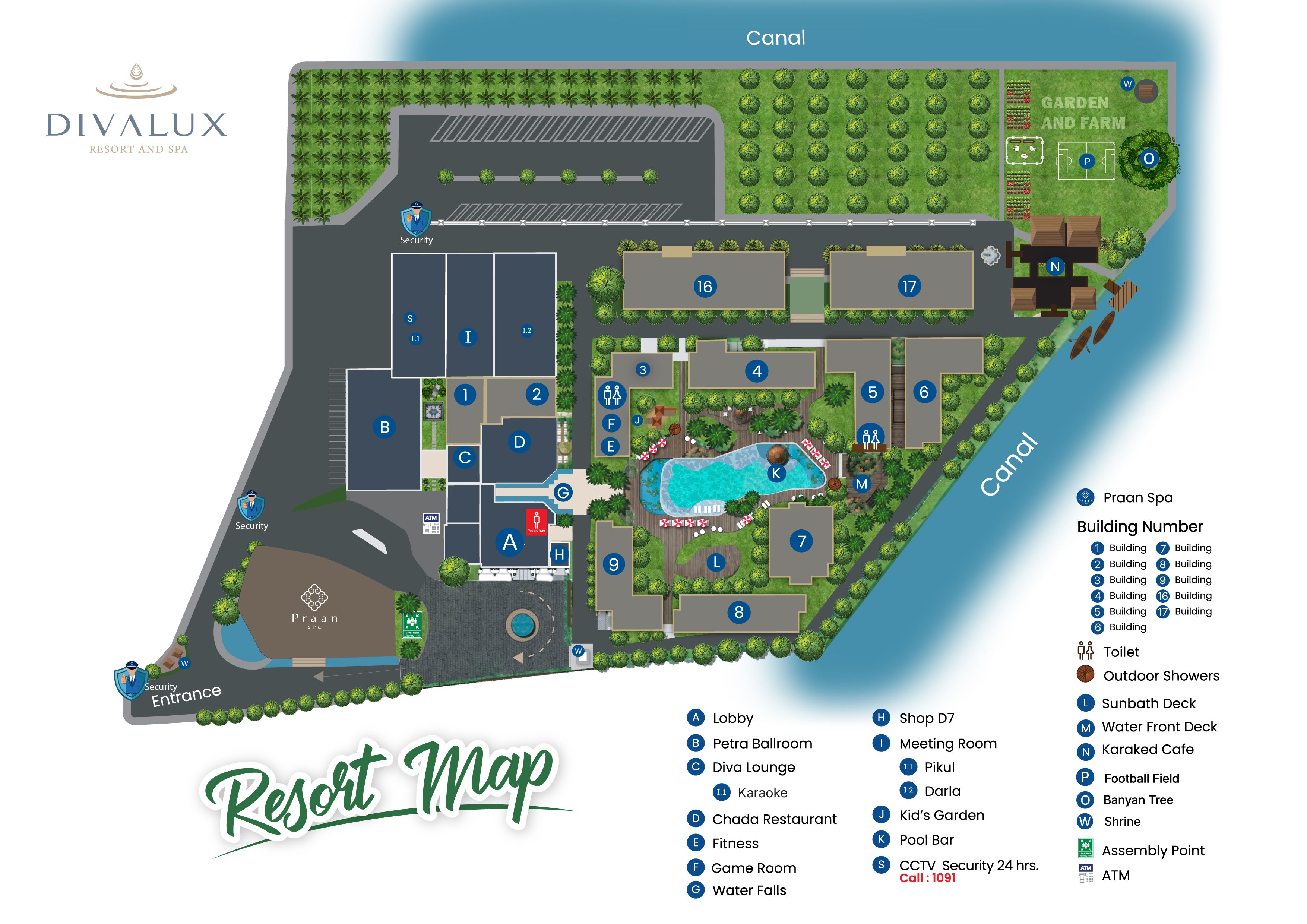 แผนที่โรงแรม